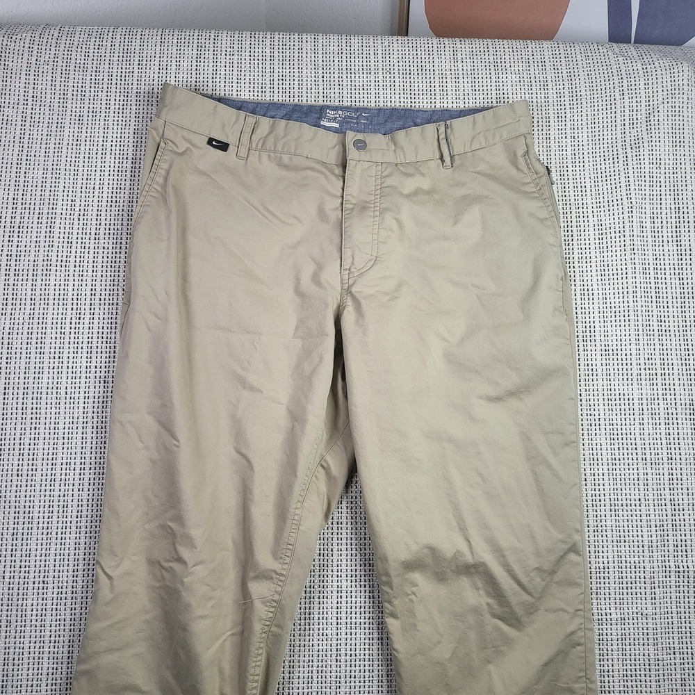 Nike Golf Pants‎ Mens 34x32 Modern Fit Dri-FIT Performance Chino Lightweight
